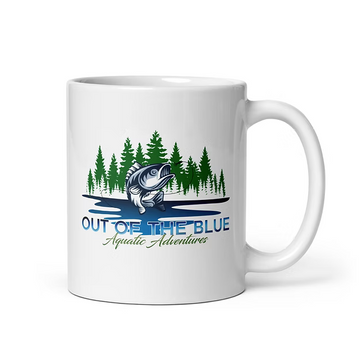 White glossy mug