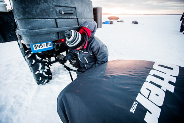 Otter Tow Hitch for Ice Fishing Shelters & Sleds | Standard & Large