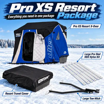 Otter Pro XS Resort Package | Complete Ice Fishing Shelter Combo
