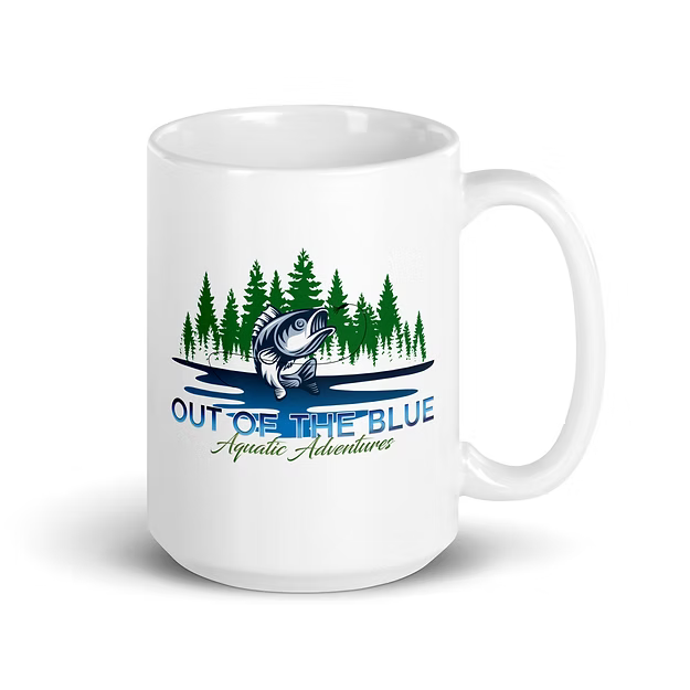 White glossy mug