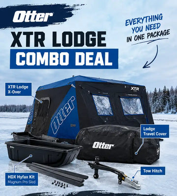 Otter XTR Lodge Combo | Complete Ice Fishing Shelter Package