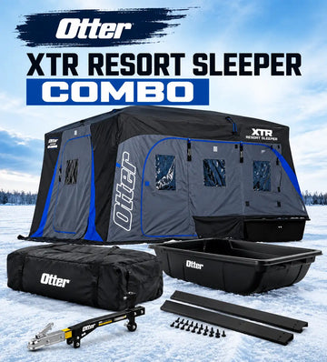 Otter XTR Resort Sleeper Combo | Complete Ice Fishing Shelter Package